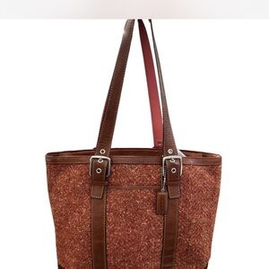 Coach Vintage Pink and Brown Tote Bag
